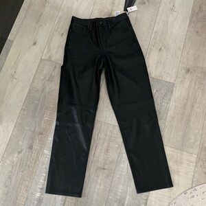 Banana republic, lamb leather pants